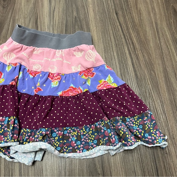Matilda Jane Girls Sz 2 Paint By Numbers Brushstroke Gentry Tiered Skirt Floral - Picture 2 of 8